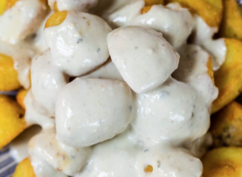 CONTINUANDO CON LAS PATATAS CON SALSA DE QUESO CABRALES