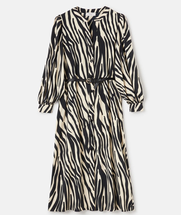 vestido midi cinturon