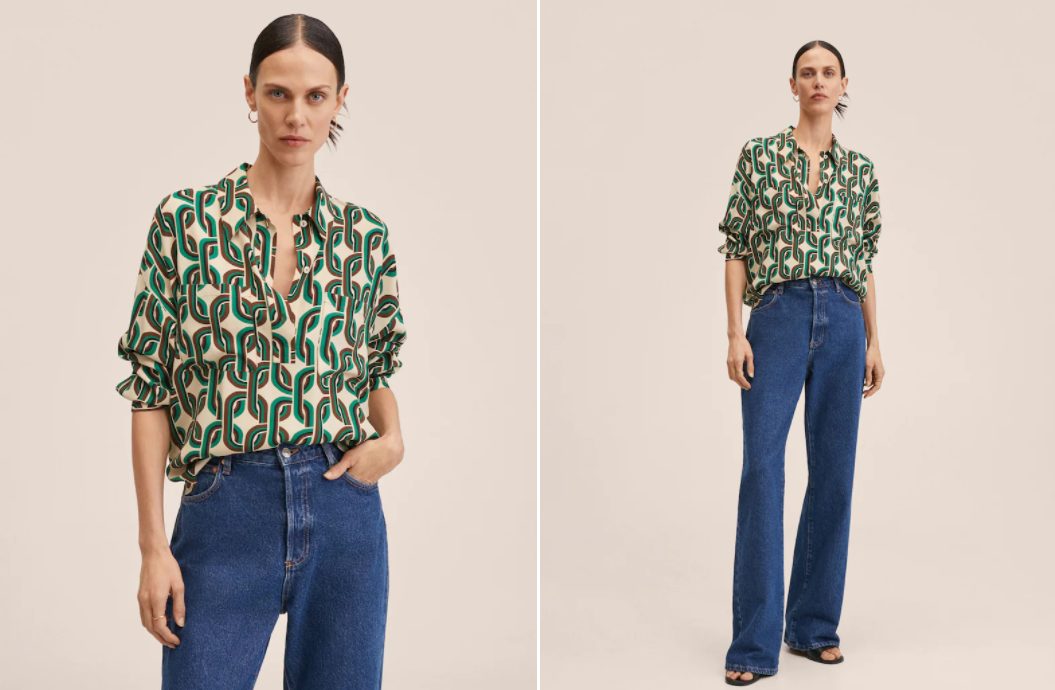 blusa oversize mango