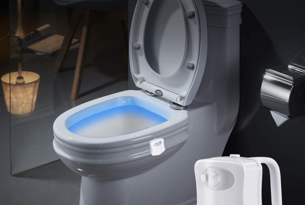 luz inodoro con sensor de movimiento