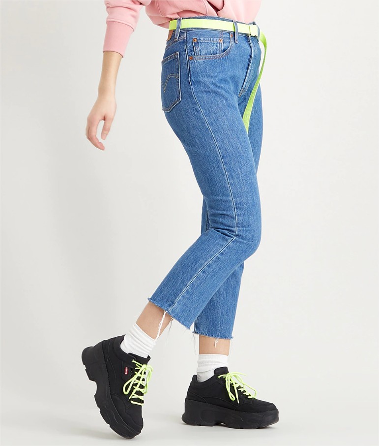 vaquero recto crop levis el corte ingles