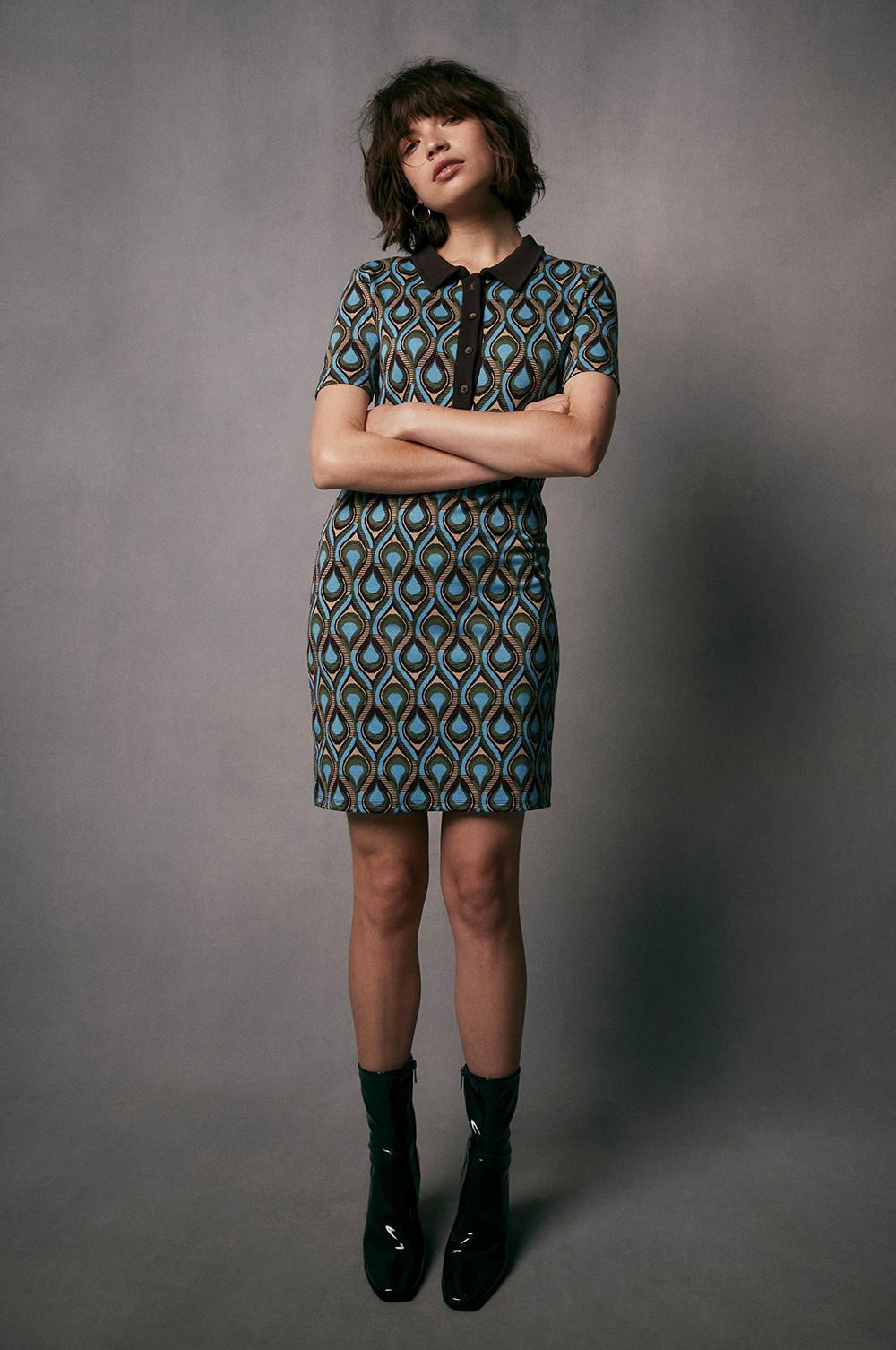 vestido anos 70 primark