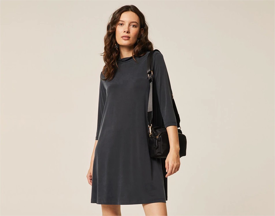 vestido corto cupro el corte ingles