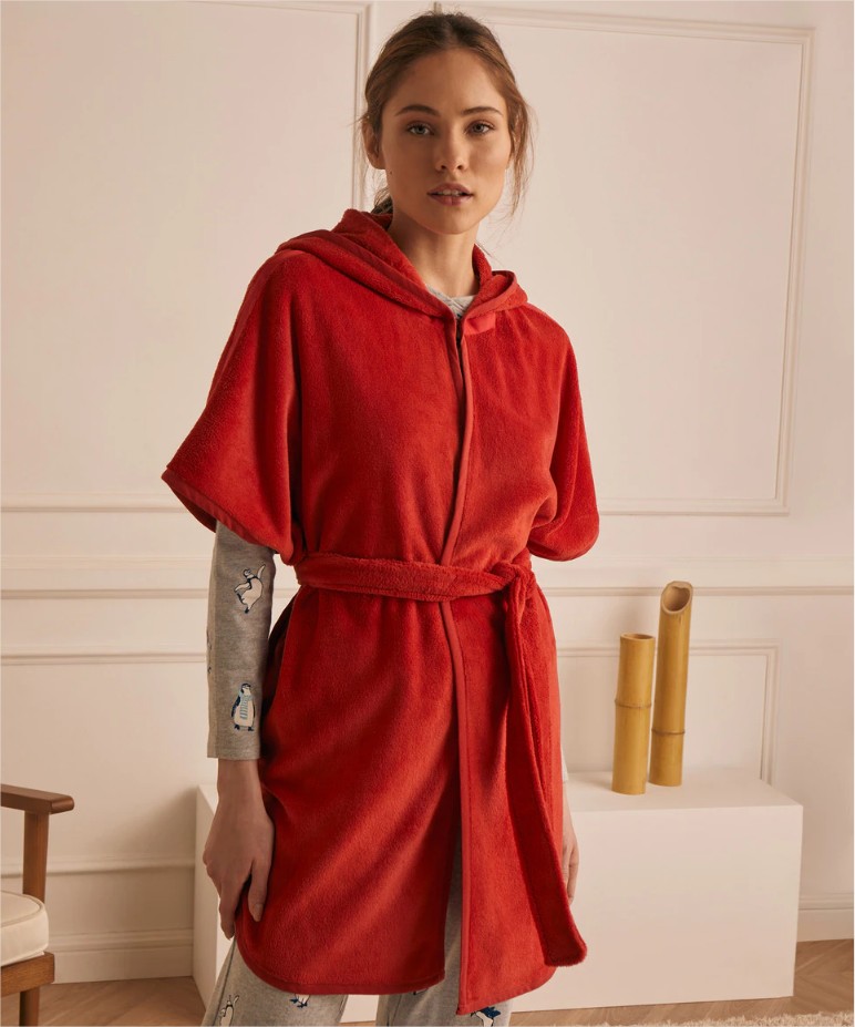 bata tipo poncho enfasis el corte ingles