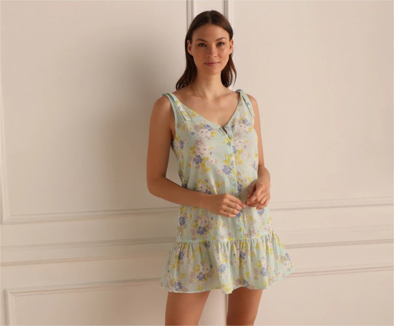 camison corto flores enfasis el corte ingles