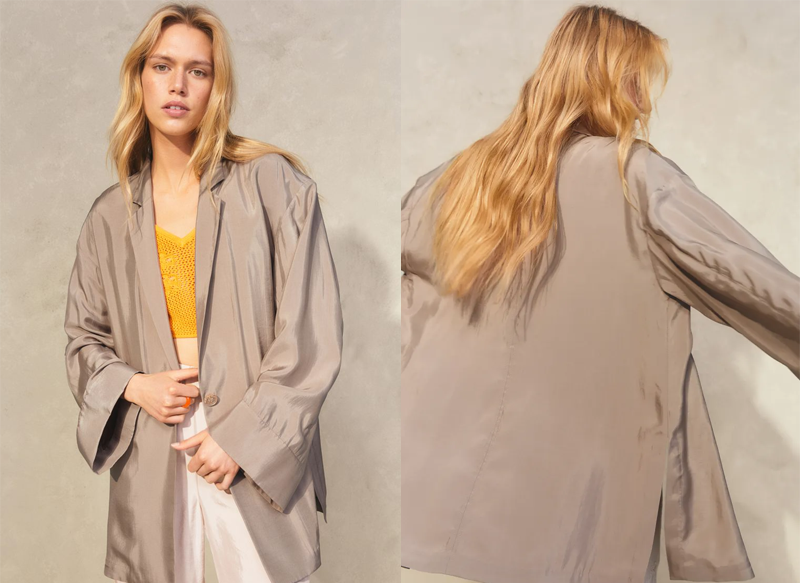 AMERICANA DE BOTONADURA SENCILLA DE H&M