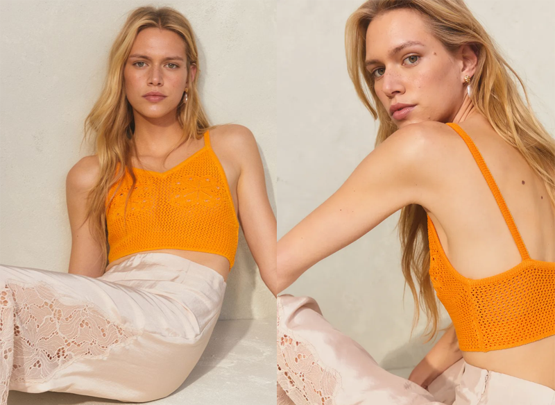 CROP TOP DE PUNTO