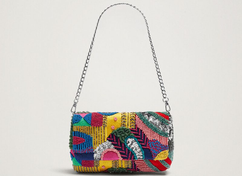 BOLSO BANDOLERA DE FIESTA ABALORIOS