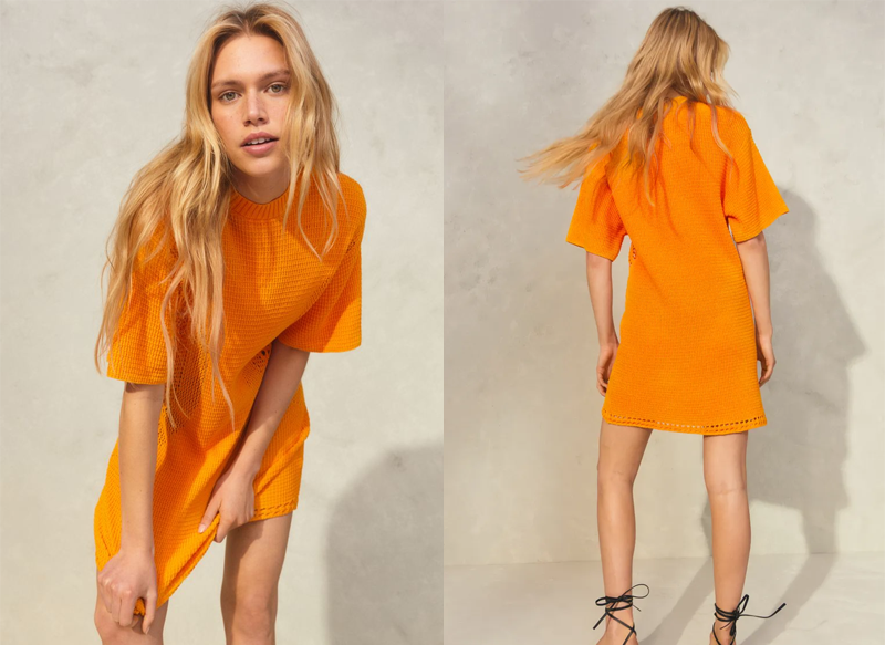 VESTIDO CAMISETA EN PUNTO DE ALGODÓN DE H&M