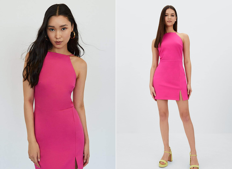 VESTIDO HALTER CORTO