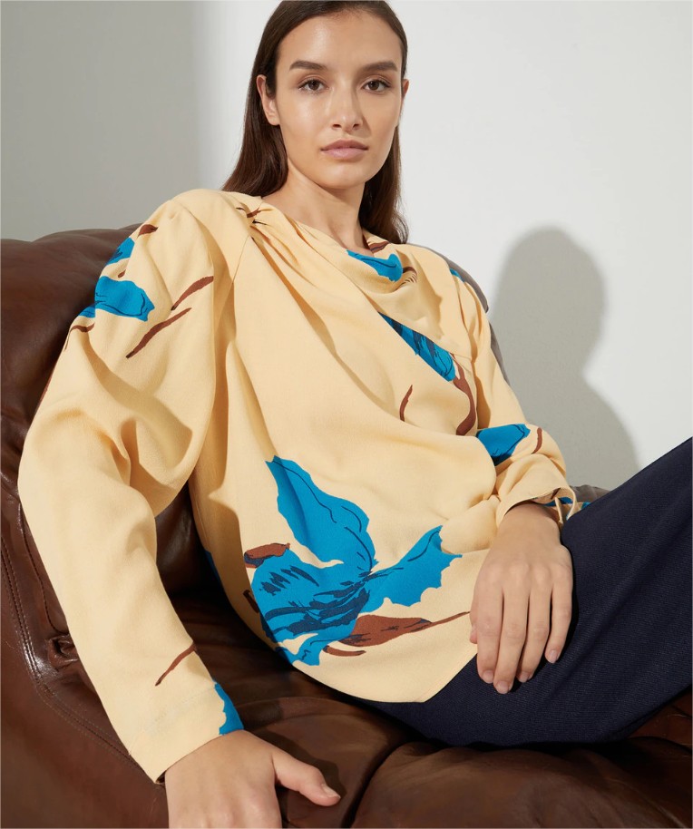blusa estampado flores woman limited el corte ingles