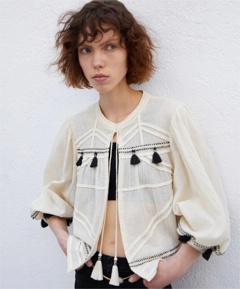 chaqueta cintas sfera el corte ingles