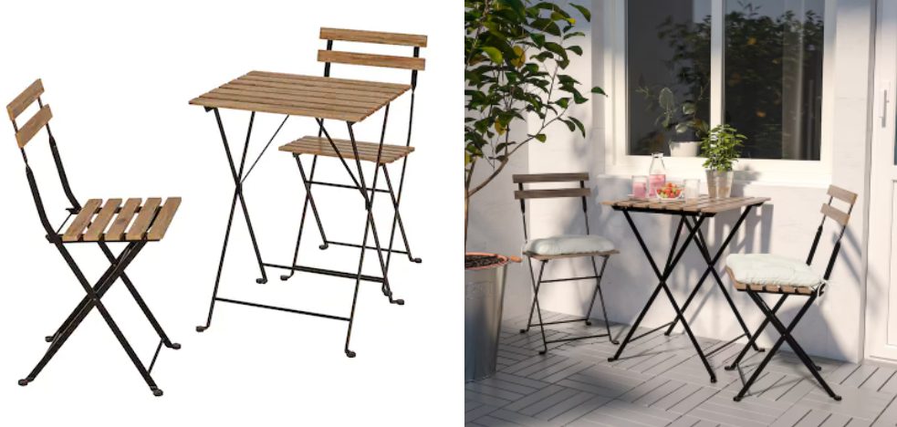 conjunto mesas sillas