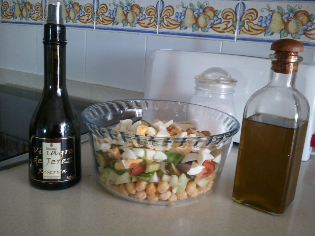 vinagreta garbanzos