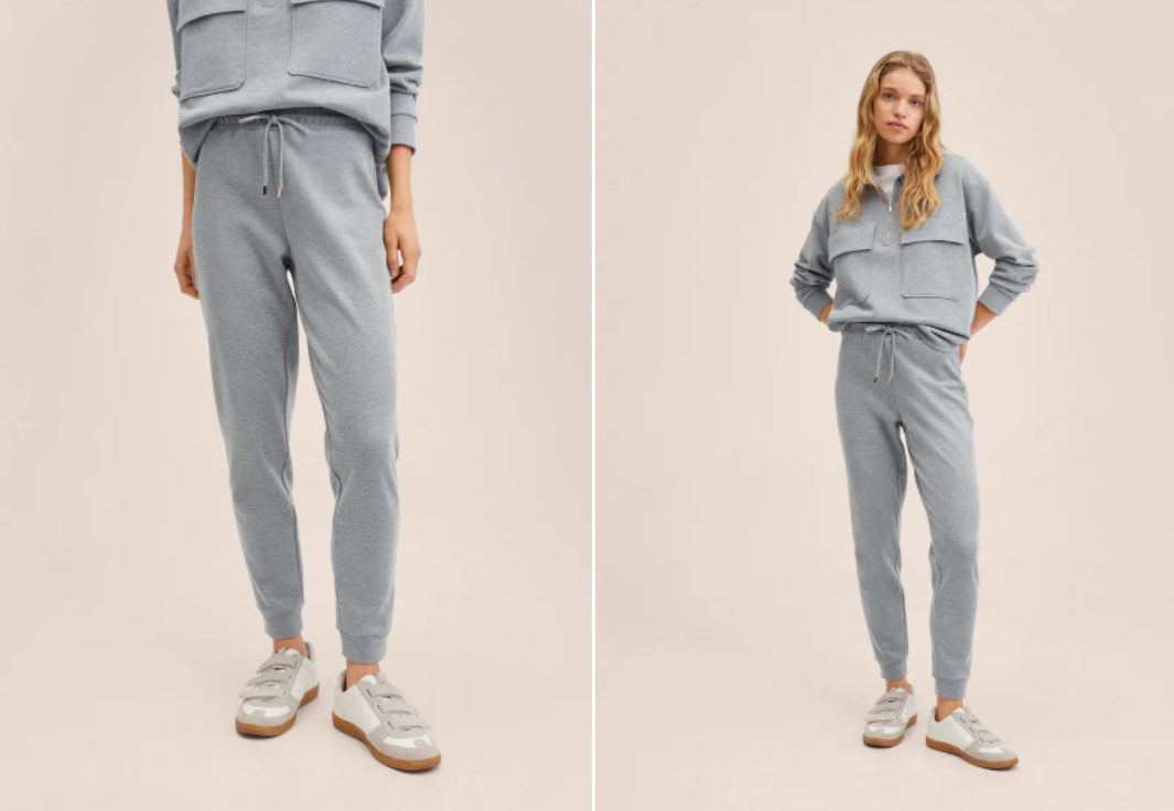 pantalon jogger mango