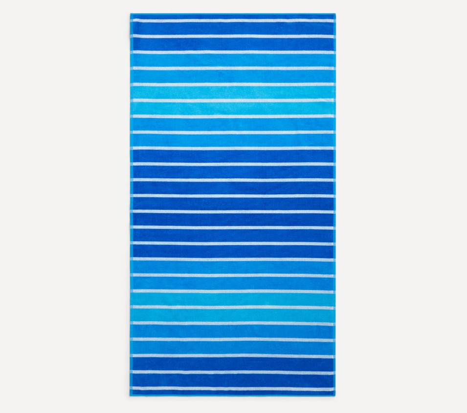 toalla playa jacquard palmas