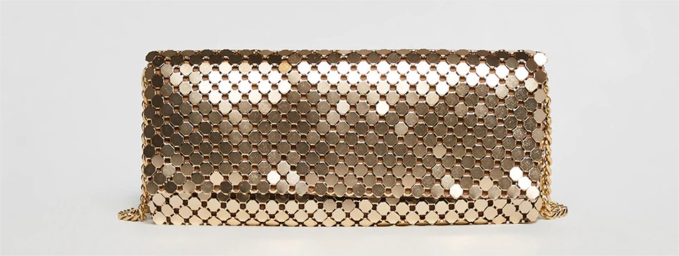 clutch malla grande sfera el corte ingles