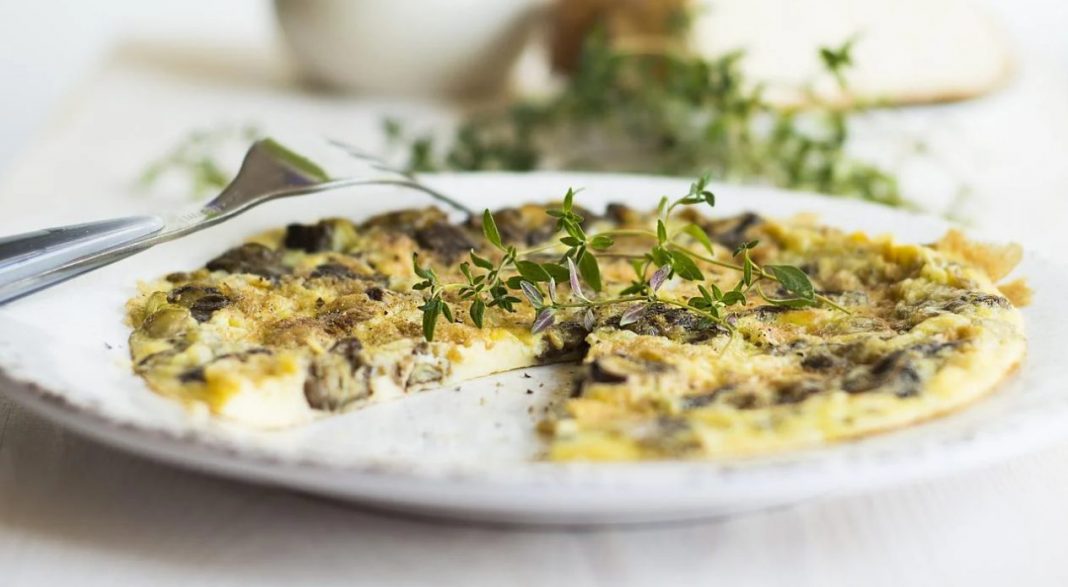 tortilla francesa setas calabacin