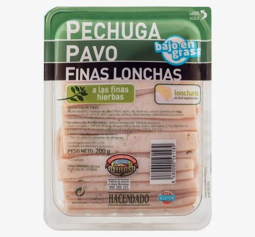 Pechuga de pavo a las finas hierbas