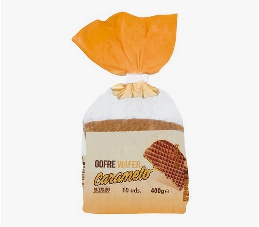 Galletas gofre rellenas de caramelo