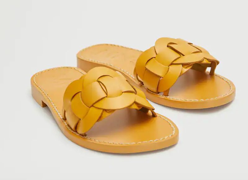 SANDALIAS TRENZADAS DE PIEL DE MANGO