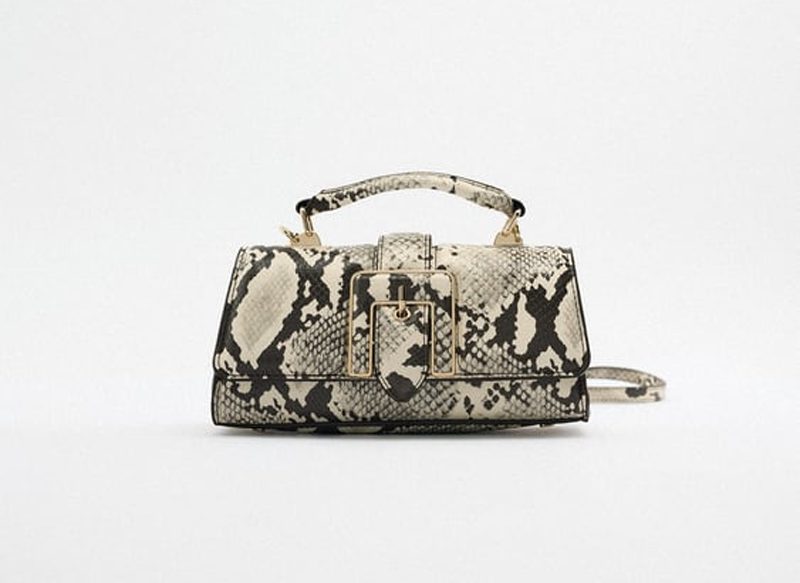 BOLSO MINI HEBILLA ESTAMPADO DE ZARA
