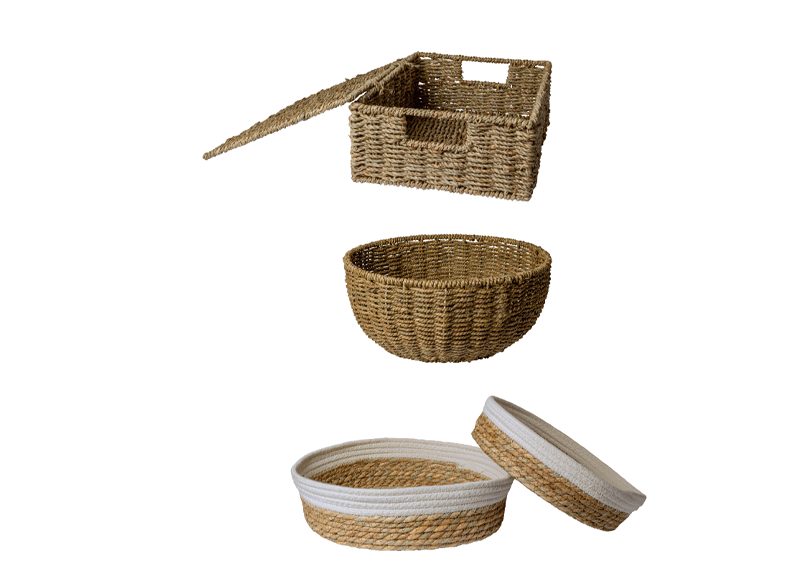 CESTO DE CORDEL VEGETAL SEAGRASS DE ALDI