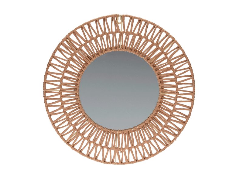 ESPEJO REDONDO DE MIMBRE HOME AND STYLING