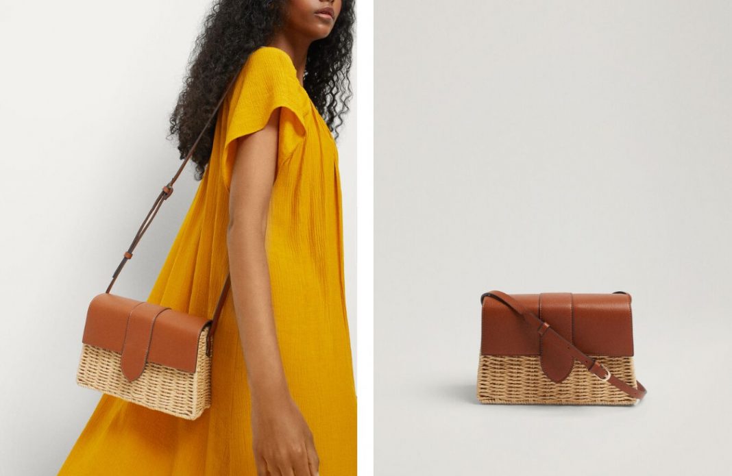 Bolso bandolera cesta