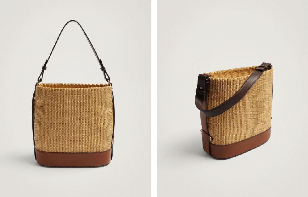 Bolso de hombro trenzado