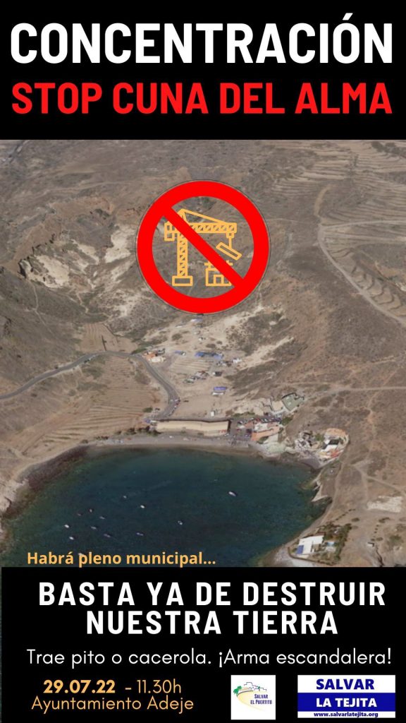 El Cabildo continúa el 'atentado' medioambiental en Adeje provocando protestas ecologistas 1 Moncloa WhatsApp Image 2022 07 26 at 11.01.47 AM Moncloa