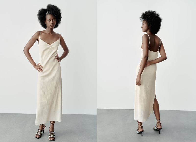 VESTIDO MIDI TEXTURA