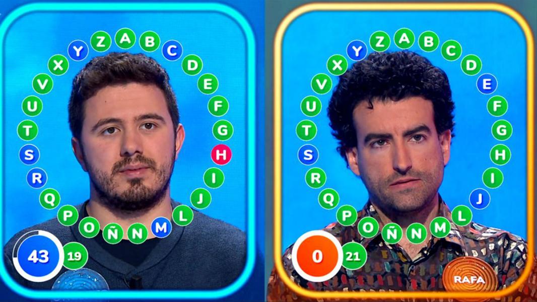 Orestes Barbero y Rafa Castaño en Pasapalabra