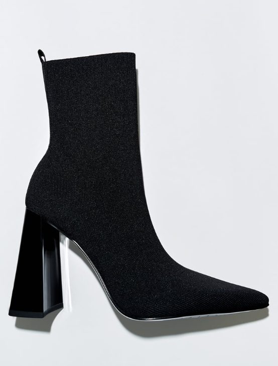 botin tacon negro