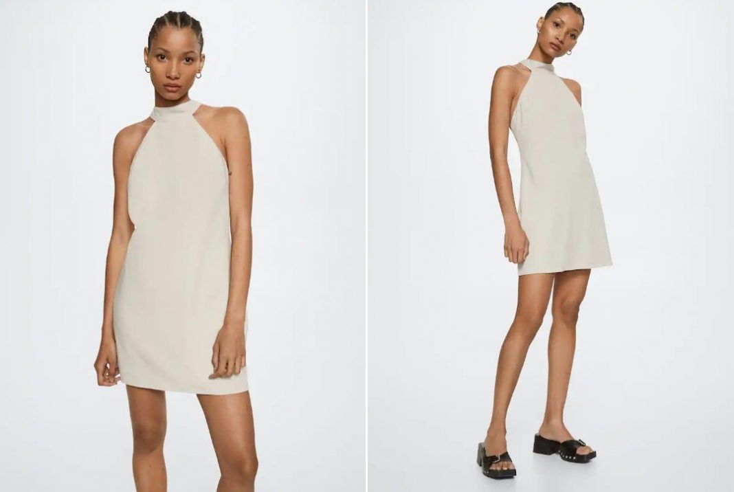 vestido abertura espalda