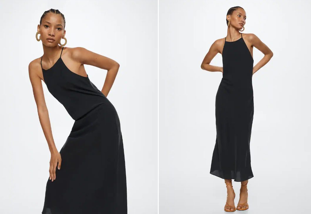 vestido fluido modal
