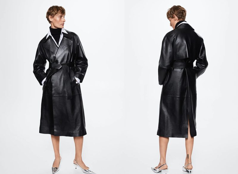 TRENCH 100% PIEL LWG DE MANGO