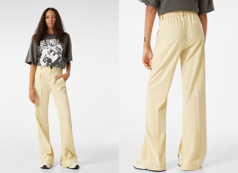 PANTALÓN STRAIGHT ABERTURA DE BERSHKA