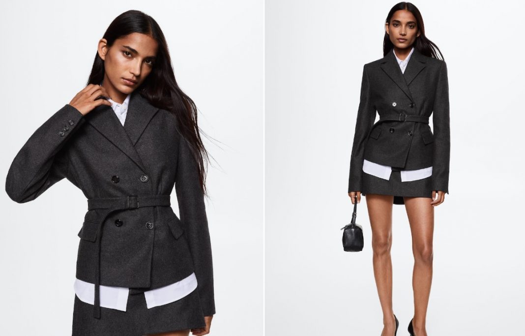 Chaqueta y bolso de Mango