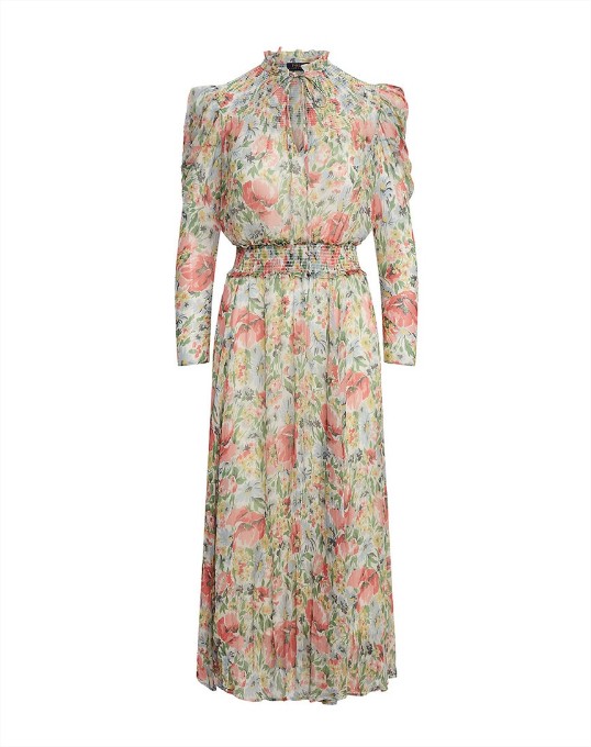 Vestido de manga francesa abullonada