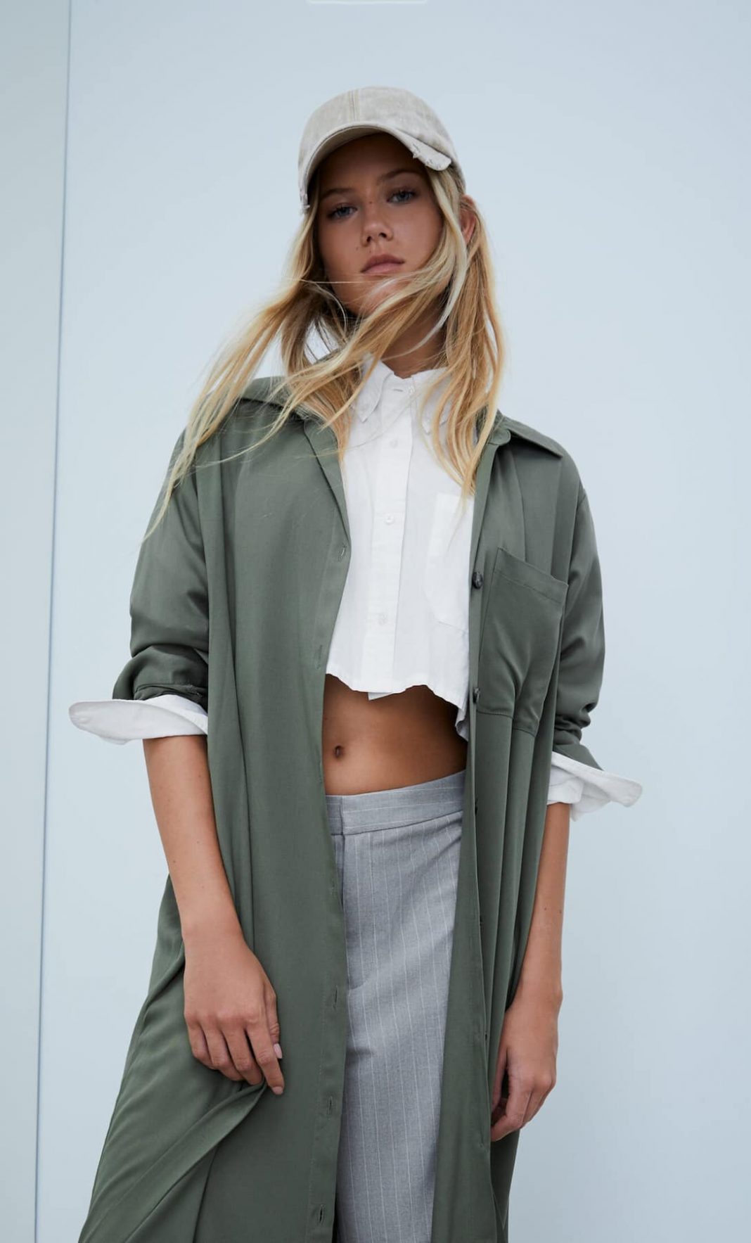 vestido camisero midi