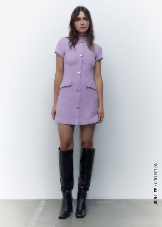 vestido mini estructura