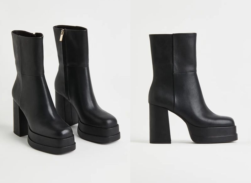 BOTAS DE TACÓN CON PLATAFORMA DE H&M