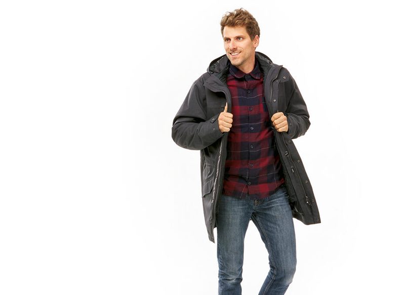 PARKA DE MONTAÑA 3 EN 1 PARA HOMBRE FORCLAZ TRAVEL 700 DE DECATHLON