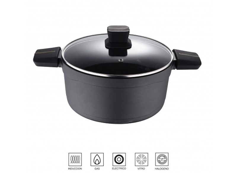 CACEROLA ALUMINIO FUNDIDO CON TAPA SAN IGNACIO BISTRO DE CARREFOUR