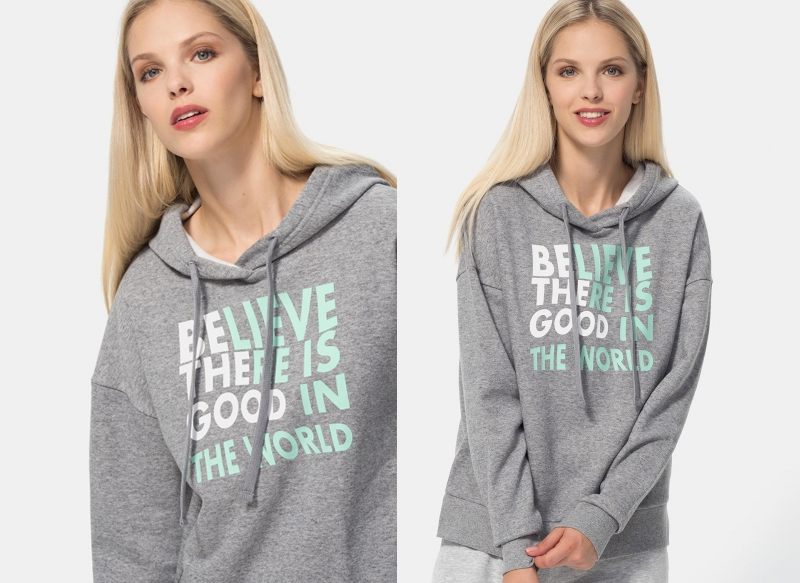 SUDADERA CON CAPUCHA TEX DE CARREFOUR