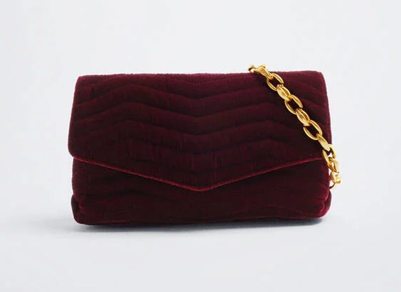 BOLSO DE MANO DE FIESTA CON CADENA DE PARFOIS