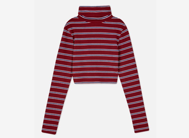 CAMISETA CORTA A RAYAS CON CUELLO VUELTO DE PRIMARK