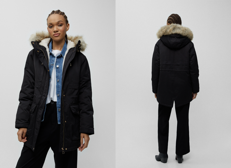 PARKA LARGA CAPUCHA DE PULL&BEAR