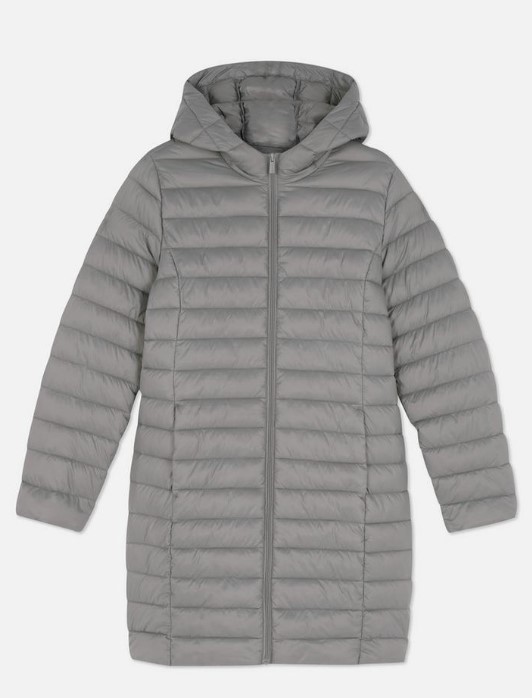 Chaquetón acolchado largo superligero